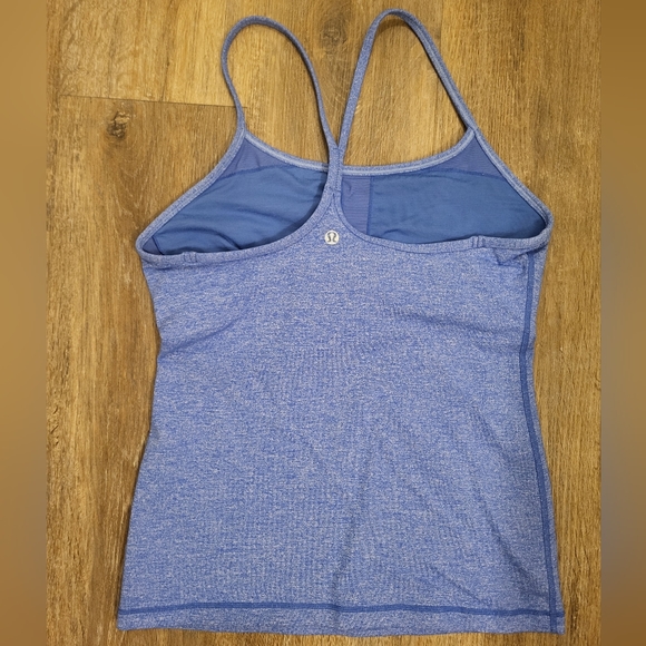 Lululemon Power Y Tank Heathered Rocksteady Size 8 - Picture 4 of 8